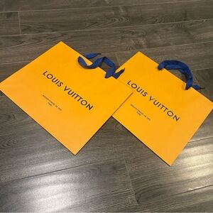 Louis Vuitton Paper Bag x2